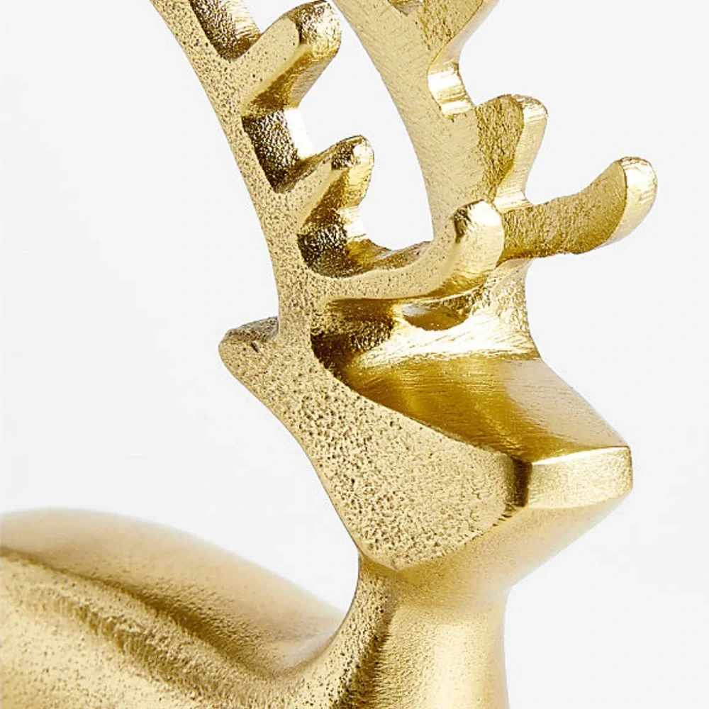 New! ✨🦌✨Crate&Barrel Reindeer 10.5” in Gold
